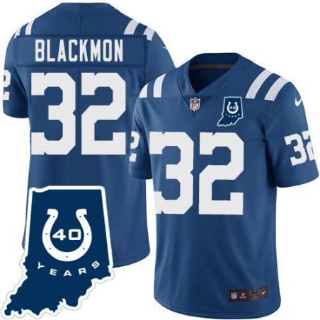 Colts #32 Julian Blackmon 40 Years ANNI Jersey -Blue