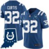 Colts #32 Mike Curtis 40 Years ANNI Jersey -Blue