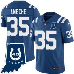 Colts #35 Alan Ameche 40 Years ANNI Jersey -Blue