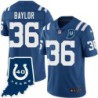 Colts #36 John Baylor 40 Years ANNI Jersey -Blue