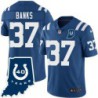 Colts #37 Chuck Banks 40 Years ANNI Jersey -Blue