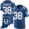 Colts #38 Cleveland Franklin 40 Years ANNI Jersey -Blue