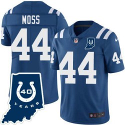 Colts #44 Roland Moss 40 Years ANNI Jersey -Blue