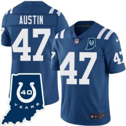 Colts #47 Billy Austin 40 Years ANNI Jersey -Blue