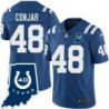 Colts #48 Larry Conjar 40 Years ANNI Jersey -Blue