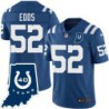 Colts #52 A.J. Edds 40 Years ANNI Jersey -Blue