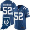 Colts #52 Steve Morrison 40 Years ANNI Jersey -Blue