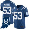 Colts #53 Butch Maples 40 Years ANNI Jersey -Blue