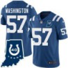 Colts #57 Ronnie Washington 40 Years ANNI Jersey -Blue