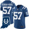 Colts #57 Phil Yeboah-Kodie 40 Years ANNI Jersey -Blue