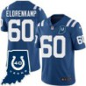 Colts #60 Jake Eldrenkamp 40 Years ANNI Jersey -Blue