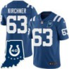 Colts #63 Mark Kirchner 40 Years ANNI Jersey -Blue