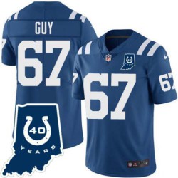Colts #67 Lawrence Guy 40 Years ANNI Jersey -Blue