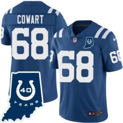 Colts #68 Byron Cowart 40 Years ANNI Jersey -Blue