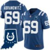 Colts #69 Sid Abramowitz 40 Years ANNI Jersey -Blue