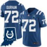 Colts #72 Steve Durham 40 Years ANNI Jersey -Blue