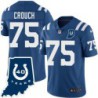 Colts #75 Terry Crouch 40 Years ANNI Jersey -Blue