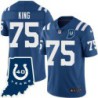 Colts #75 Mitch King 40 Years ANNI Jersey -Blue