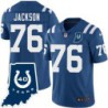 Colts #76 Marcus Jackson 40 Years ANNI Jersey -Blue