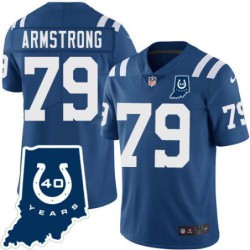 Colts #79 Harvey Armstrong 40 Years ANNI Jersey -Blue