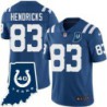 Colts #83 Ted Hendricks 40 Years ANNI Jersey -Blue