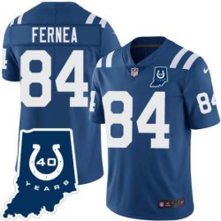 Colts #84 Ethan Fernea 40 Years ANNI Jersey -Blue