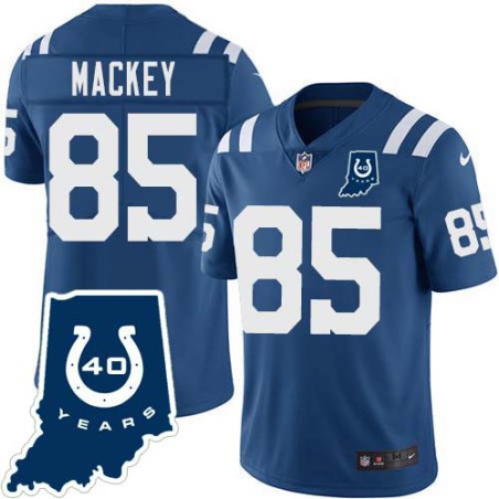 Colts #85 Dee Mackey 40 Years ANNI Jersey -Blue