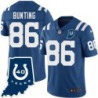 Colts #86 Ian Bunting 40 Years ANNI Jersey -Blue