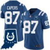 Colts #87 Wayne Capers 40 Years ANNI Jersey -Blue