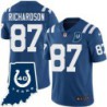 Colts #87 Willie Richardson 40 Years ANNI Jersey -Blue