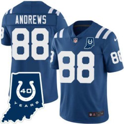 Colts #88 John Andrews 40 Years ANNI Jersey -Blue