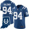 Colts #94 Ervin Baldwin 40 Years ANNI Jersey -Blue