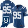 Colts #95 Bob Hamm 40 Years ANNI Jersey -Blue