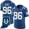 Colts #96 Richard Dent 40 Years ANNI Jersey -Blue