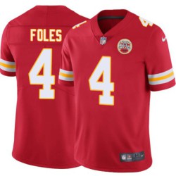 Nick Foles #4 Chiefs Football Red Jersey