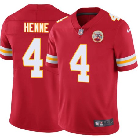 Chad Henne #4 Chiefs Football Red Jersey