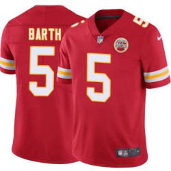 Connor Barth #5 Chiefs Football Red Jersey