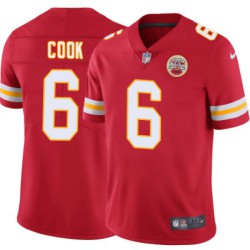 Bryan Cook #6 Chiefs Football Red Jersey