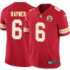 Dave Rayner #6 Chiefs Football Red Jersey