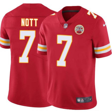 Mike Nott #7 Chiefs Football Red Jersey