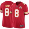 Quinn Gray #8 Chiefs Football Red Jersey