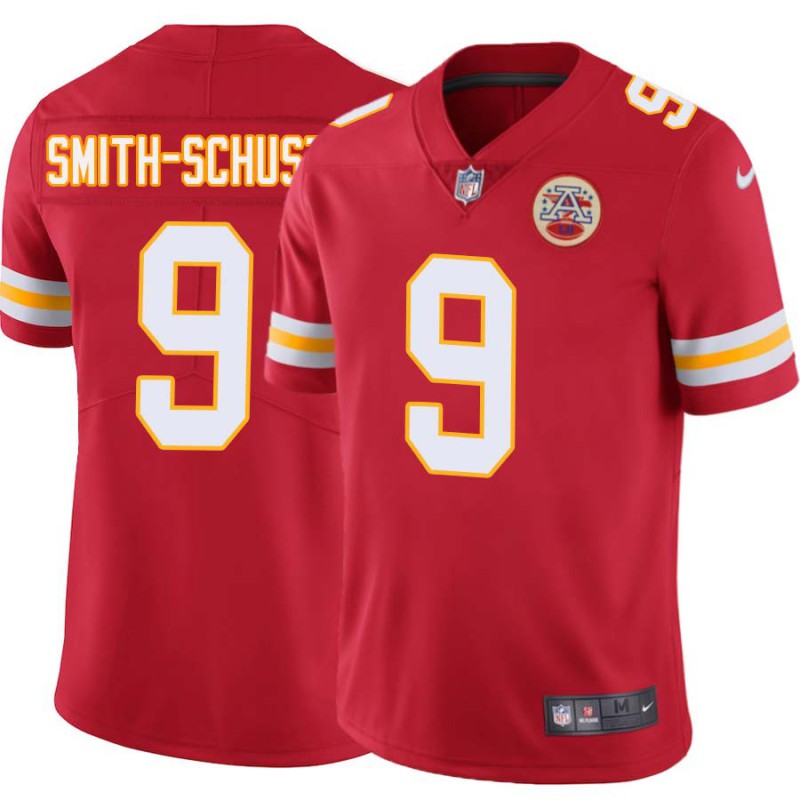 JuJu Smith-Schuster #9 Chiefs Football Red Jersey