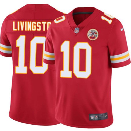 Mike Livingston #10 Chiefs Football Red Jersey