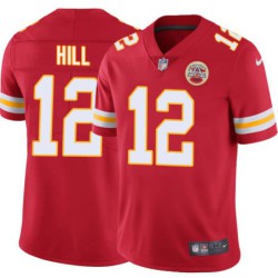 Jimmy Hill #12 Chiefs Football Red Jersey