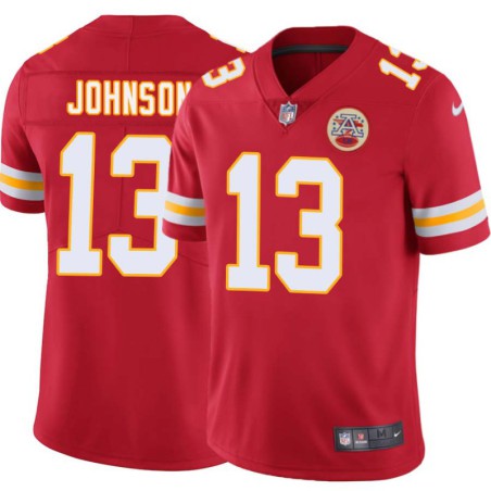 Nazeeh Johnson #13 Chiefs Football Red Jersey