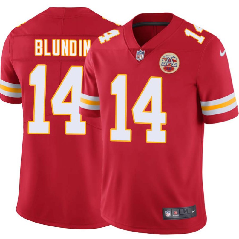 Matt Blundin #14 Chiefs Football Red Jersey