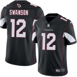 Cardinals #12 Evar Swanson Stitched Black Jersey