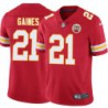 Clark Gaines #21 Chiefs Football Red Jersey