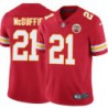 Trent McDuffie #21 Chiefs Football Red Jersey