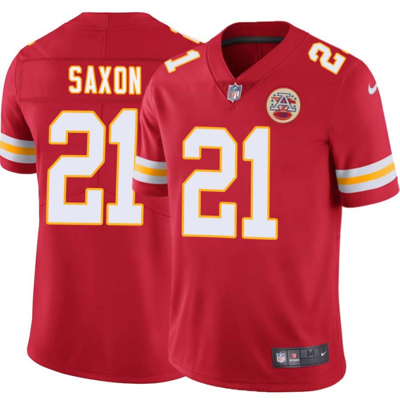 James Saxon #21 Chiefs Football Red Jersey